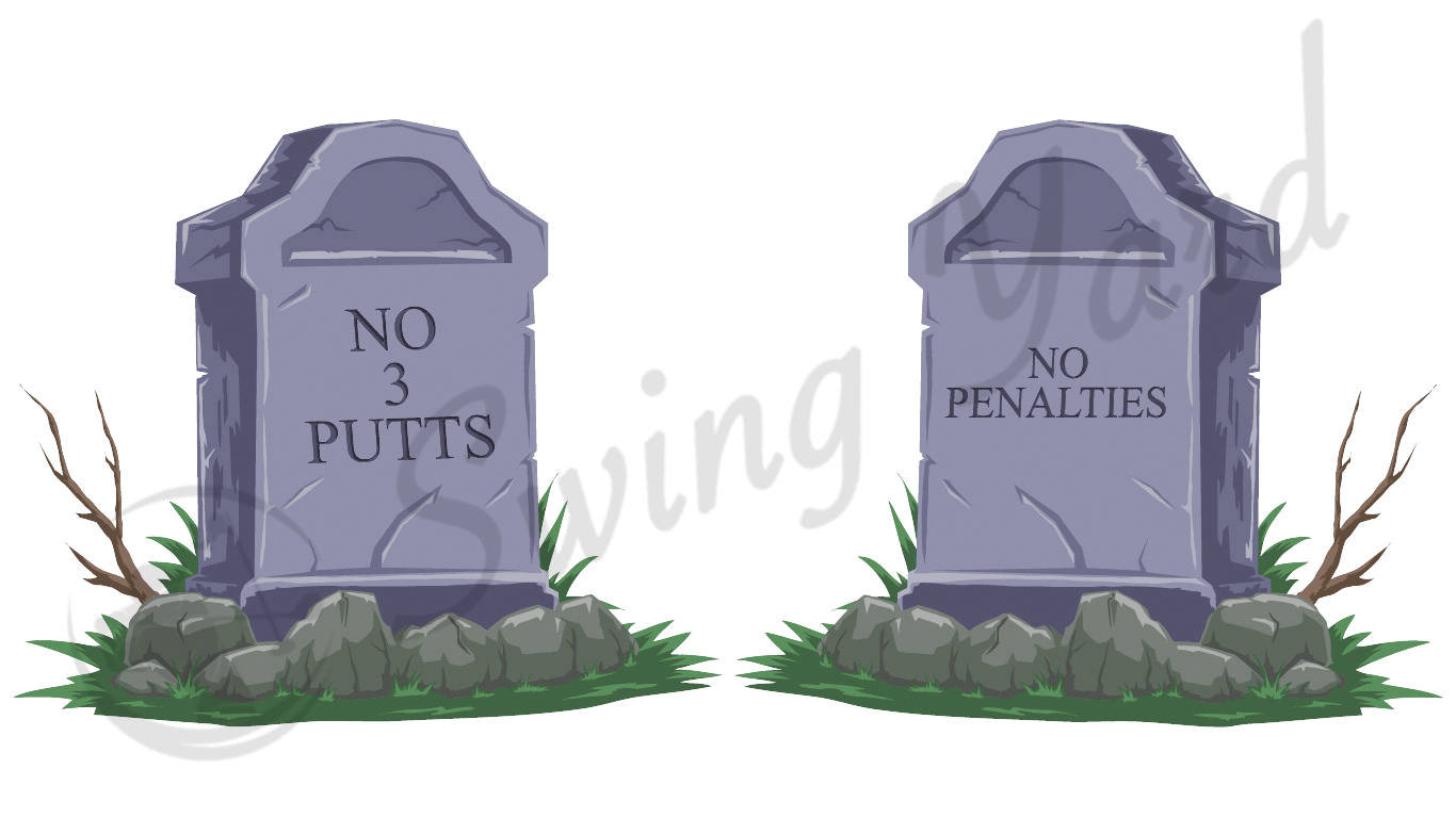 golf themed tombstones