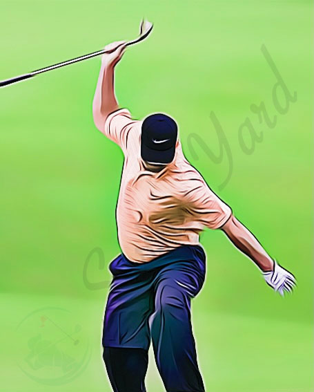 cartoon of a guy throwing a club