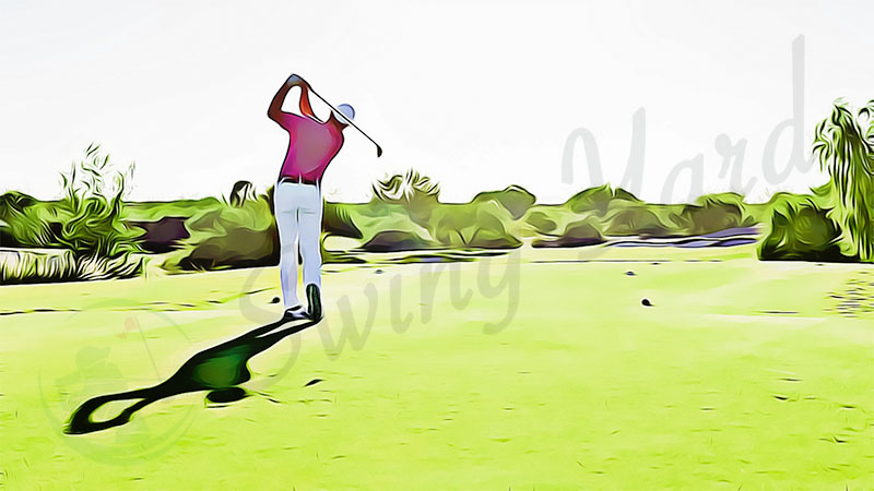 Golf player. Ink black and white drawing Stock Photo - Alamy