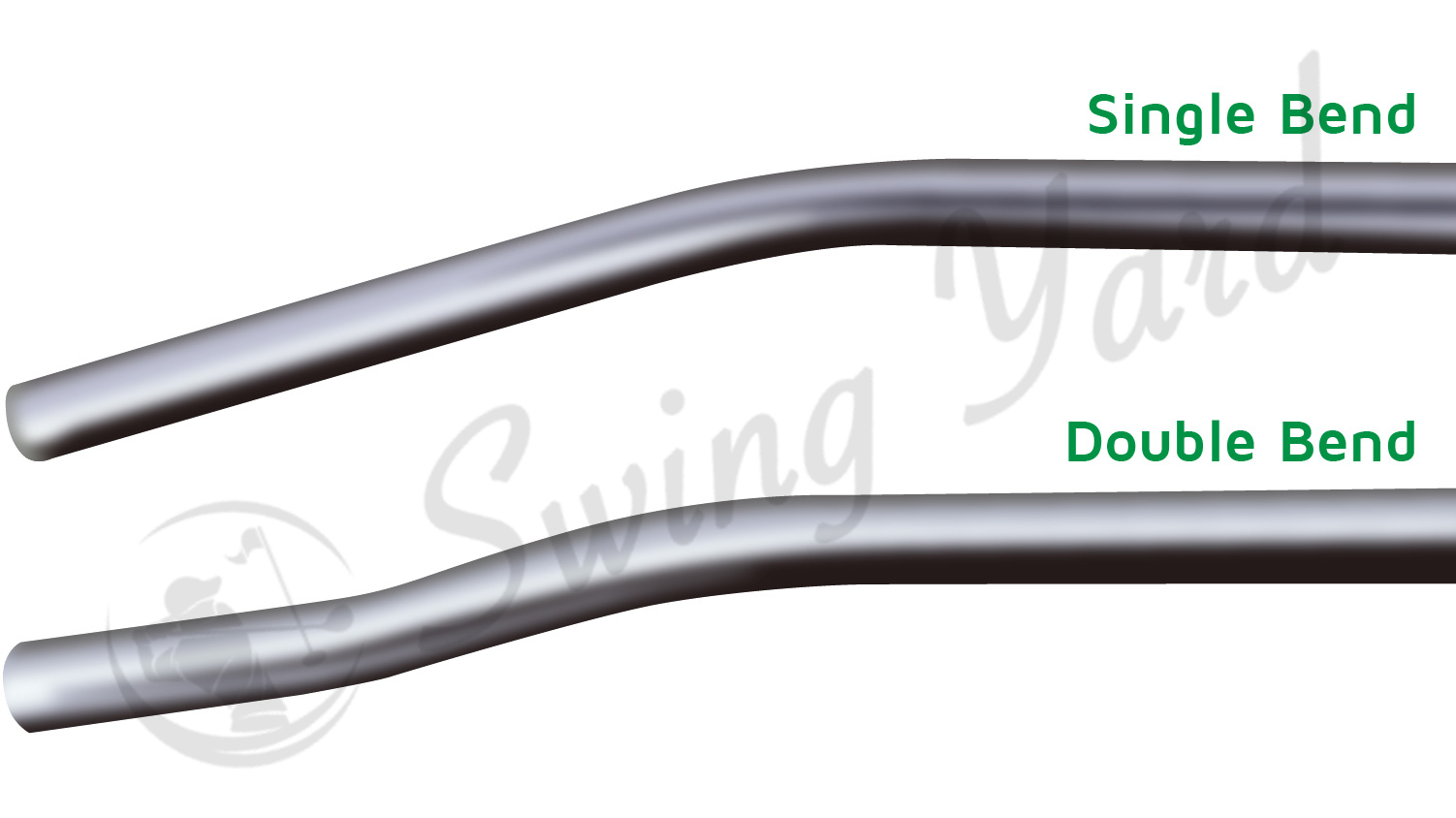 the difference between a single bend and double bend putter shaft