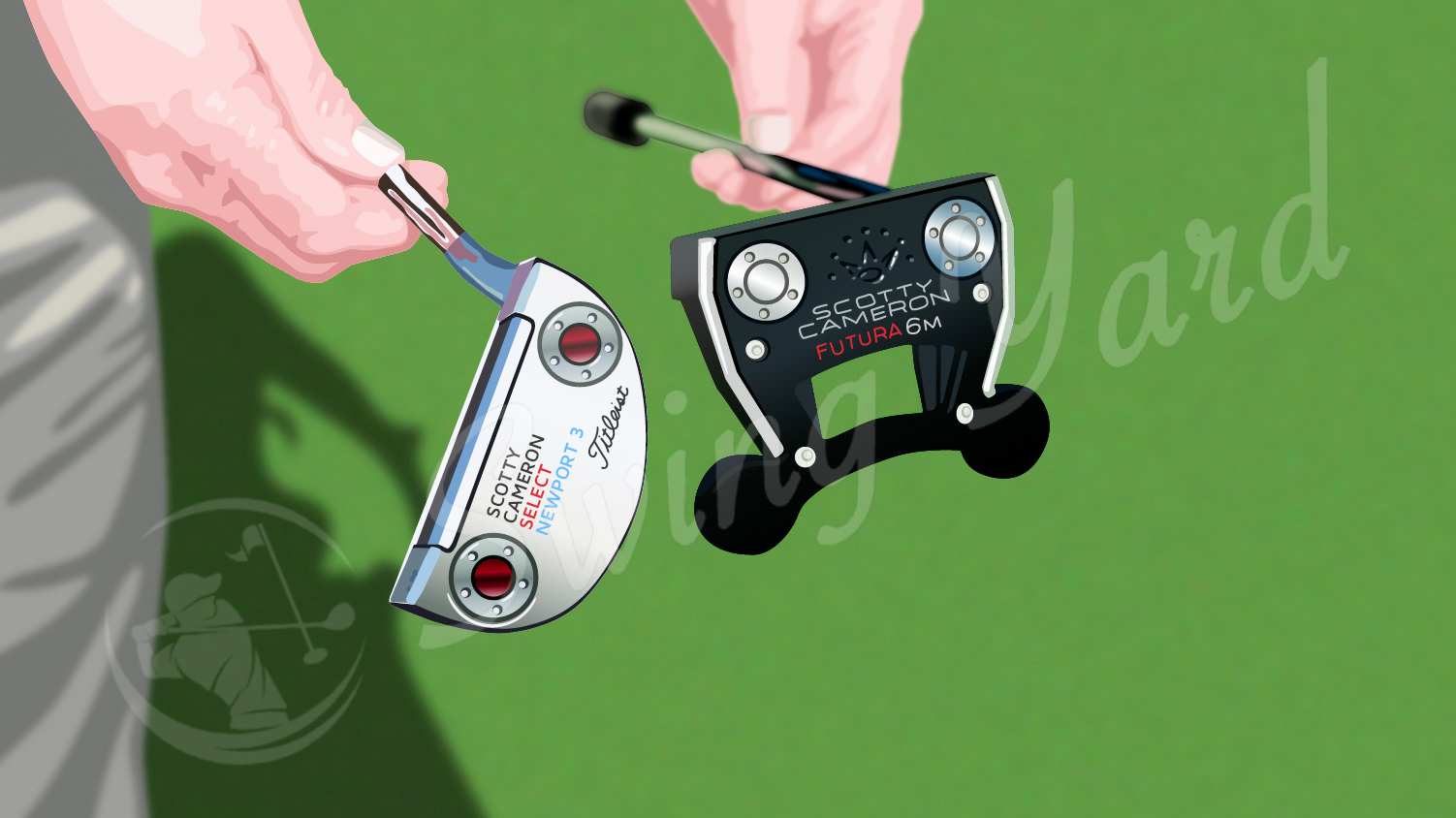club head angle difference toe hang and face balanced putters